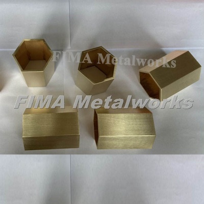 OEM Custom Brass tube CNC MachiningH62 Brass Finish 0.8 μm Raa1