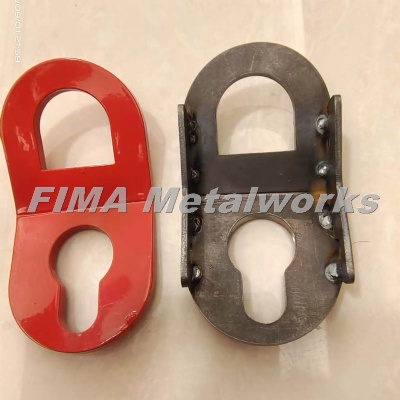 High Precision Powder Coted Red Metal Fabrication Parts