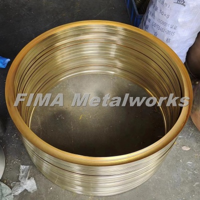 Customized High-Difficulty Spun Large Brass Lamp Fittings