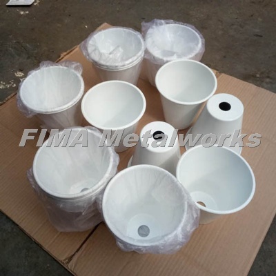 High Quality Custom Powder Coated White Aluminum Lamp Shade Washer