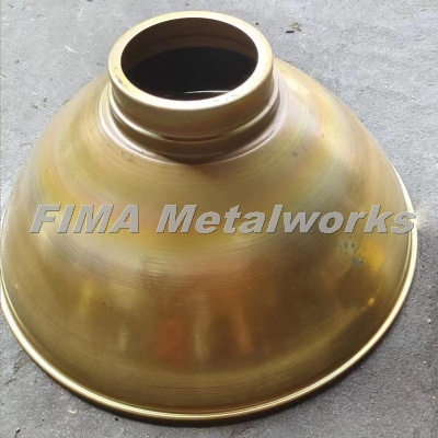 OEM High Quality Customized Spinning Copper LED Lamp Shade 1