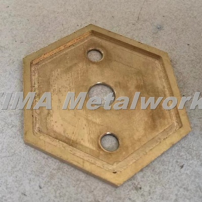 HEX CAP MM H62 Brass Finish 0.8 μm Ra